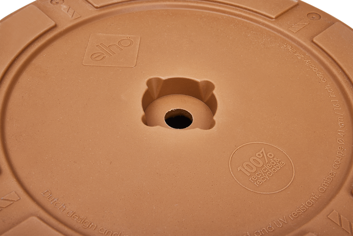 amber coupe round 41cm karamel